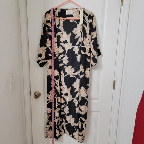 Maison Du Soir Size S/M Black, Gold & White Selena Kimono, NEW with Tags - Picture 10 of 16